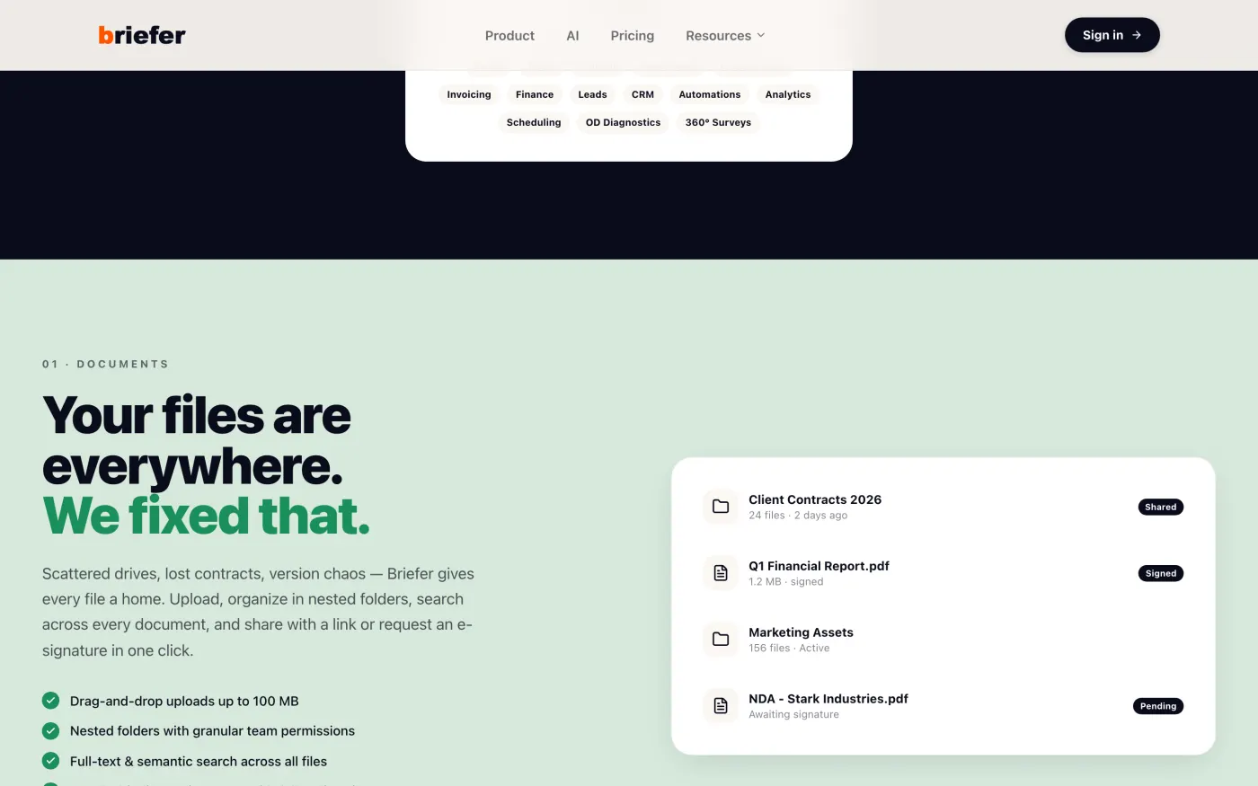 The eight-app stack Briefer replaces