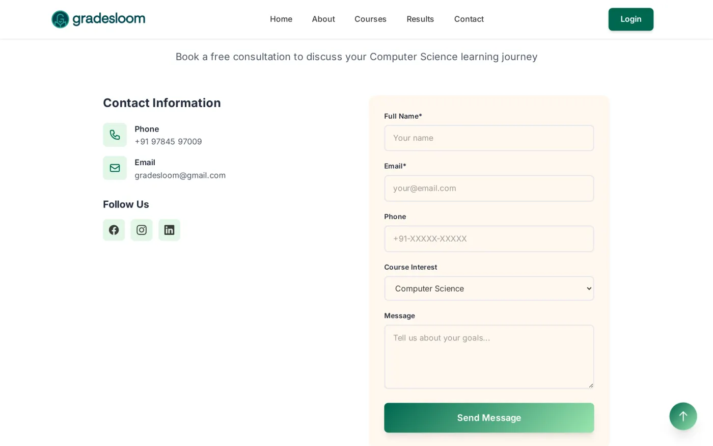 Gradesloom — outcome 3