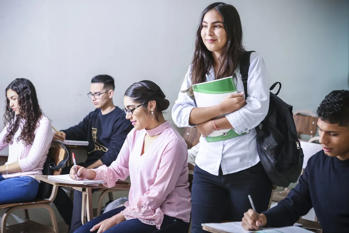 Students in class — the exam pressure Gradesloom is built around
